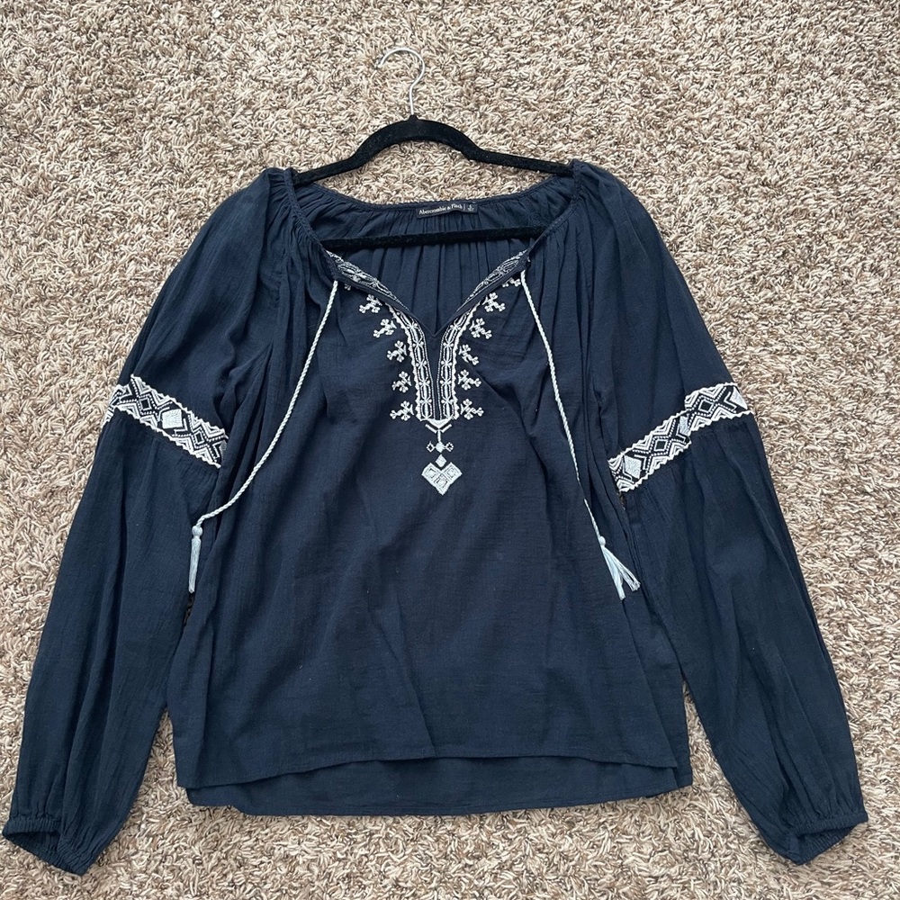 Abercrombie and Fitch navy blouse